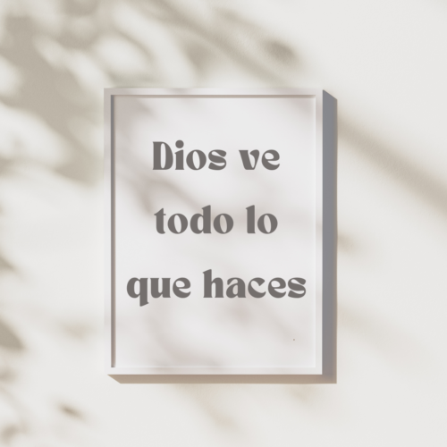 Dios ve todo lo que haces - LOGOI